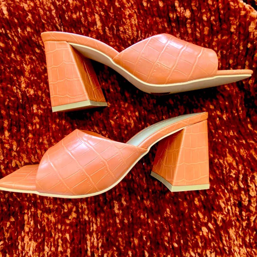 Princess Polly Sunset Boulevard Orange Heels